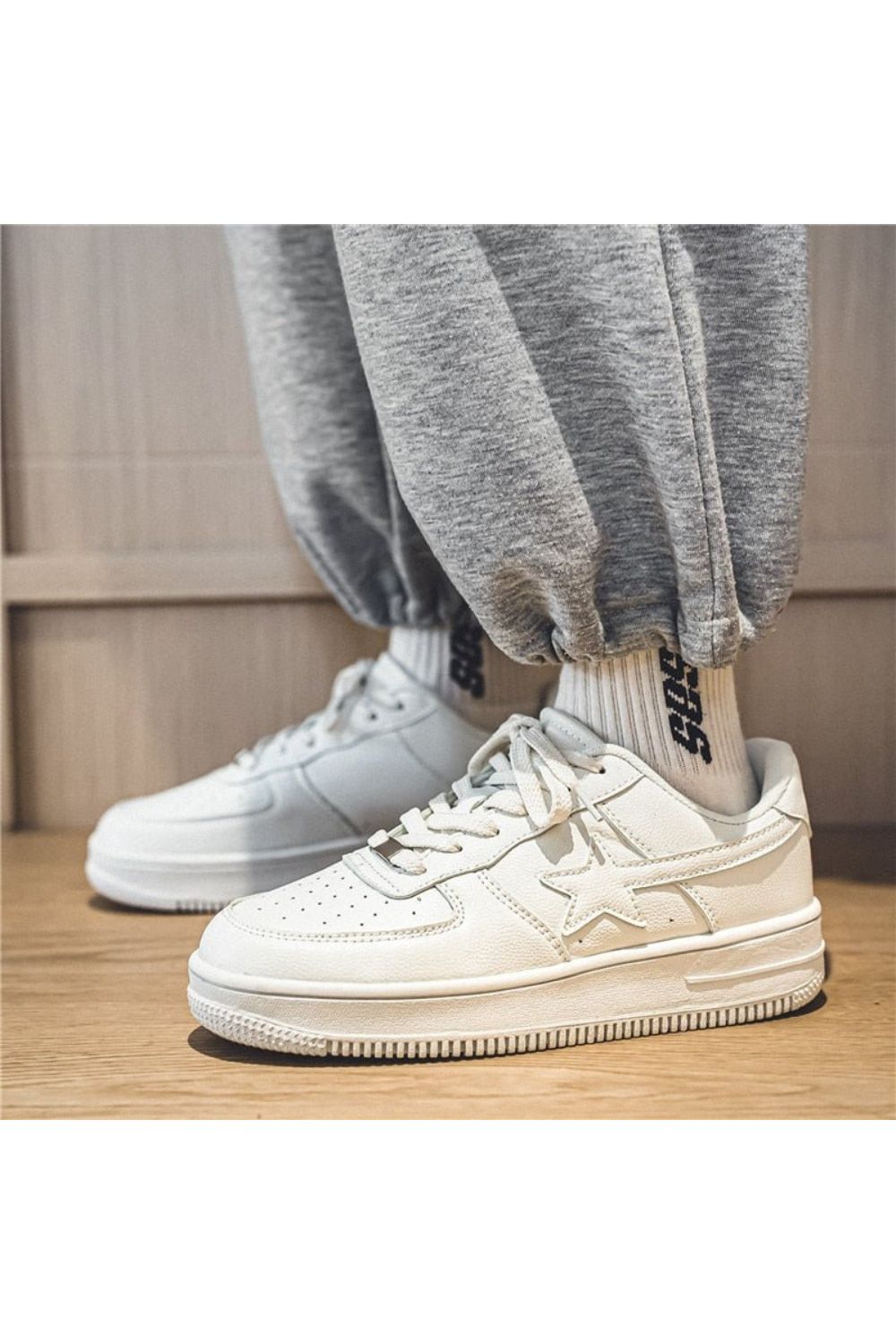'Triple White' Ster Sneaker