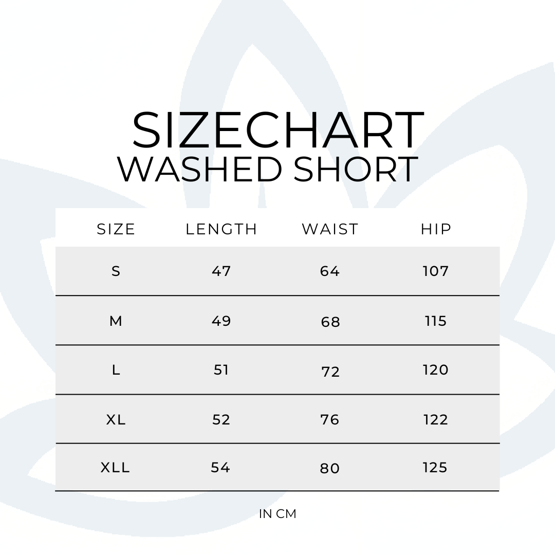 INDIGO - WASHED SHORTS